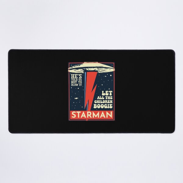 Item preview, Starman UFO Boogie Retro Space Poster Art designed and sold by TremayneKub.