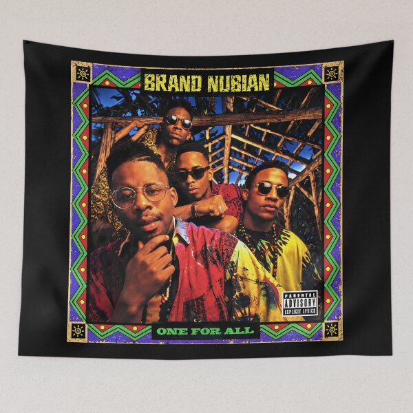 Item preview, Brand Nubian_ One for All Retro Cover designed and sold by unicorns-art.