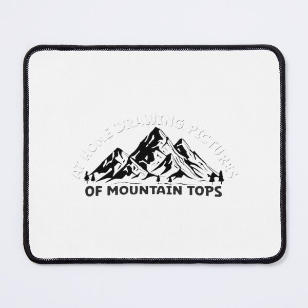 Item preview, At Home Drawing Pictures of Mountain Tops - Artistic Nature Illustration designed and sold by Karamallah.