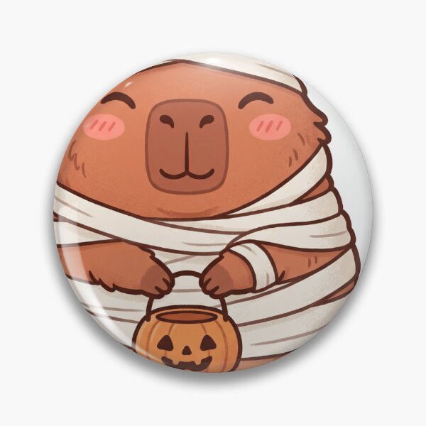Item preview, Capybara Mummy Halloween Cute Kawaii Pumpkin designed and sold by DofinaSur.