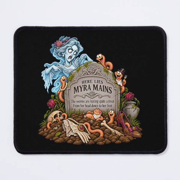 Item preview, ⚡HAUNTED TOMBSTONE COLLECTION - Myra Mains - dark version designed and sold by WheelieGdArt.