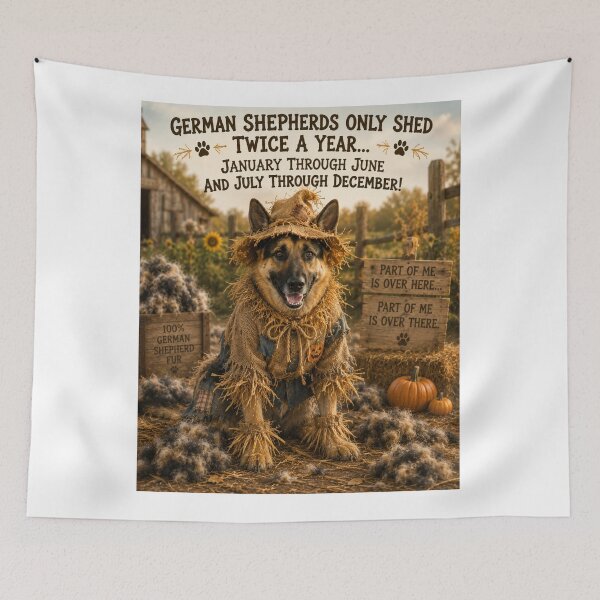 Item preview, German Shephards shed only twice a year designed and sold by Mirgonhood.