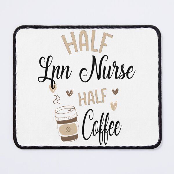 Item preview, Half Nurse Half Coffee LPN Design for Nursing Professionals designed and sold by SykeOPathYT.