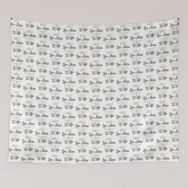 Item preview, Half Nurse Half Coffee LPN Design for Nursing Professionals designed and sold by SykeOPathYT.
