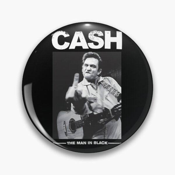 Item preview, Middle Finger Johnny Cash  Vintage  designed and sold by groshrbalter.