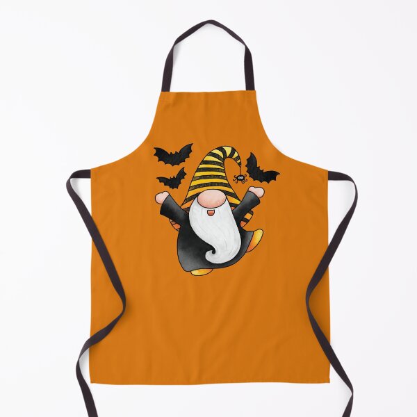 Item preview, Halloween Gnome With Beard Bats and Spider Spooky Cute Kawaii Heart Witchy Fall Autumn Orange Black Stripes for Kids Moms Teachers designed and sold by pillarofme.