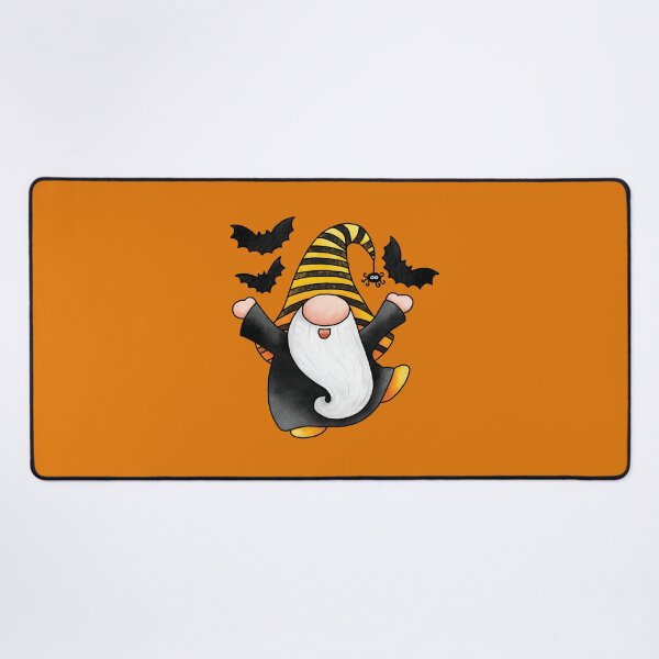 Item preview, Halloween Gnome With Beard Bats and Spider Spooky Cute Kawaii Heart Witchy Fall Autumn Orange Black Stripes for Kids Moms Teachers designed and sold by pillarofme.
