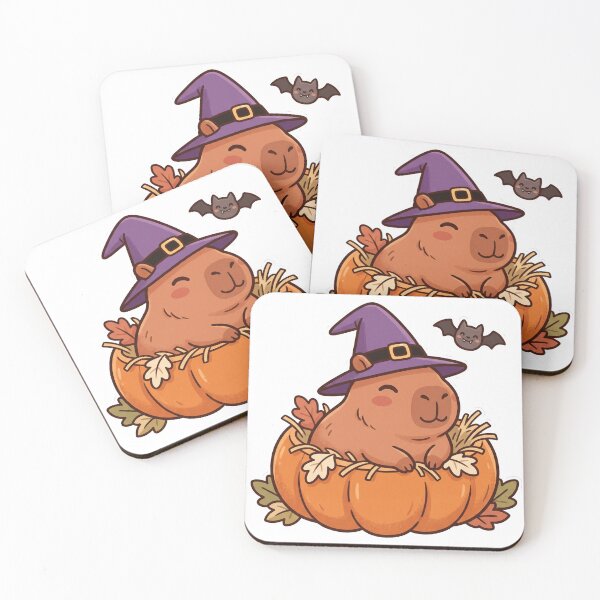 Item preview, Capybara Witch Hat Pumpkin Patch Halloween designed and sold by DofinaSur.