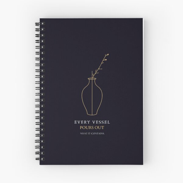 Item preview, Modern English Arabic Proverb - Every Vessel Pours What It Contains T-Shirt designed and sold by SakinahArt.