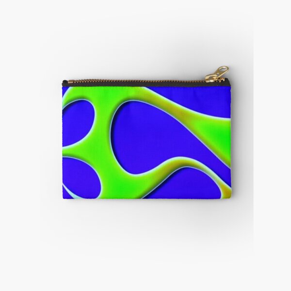 Item preview, Wacky Pomo Frutiger Aero Green Flames Pattern | Cyber Y2K Lime & Royal Blue Flame Aesthetic designed and sold by BrontesWhimsyStore.