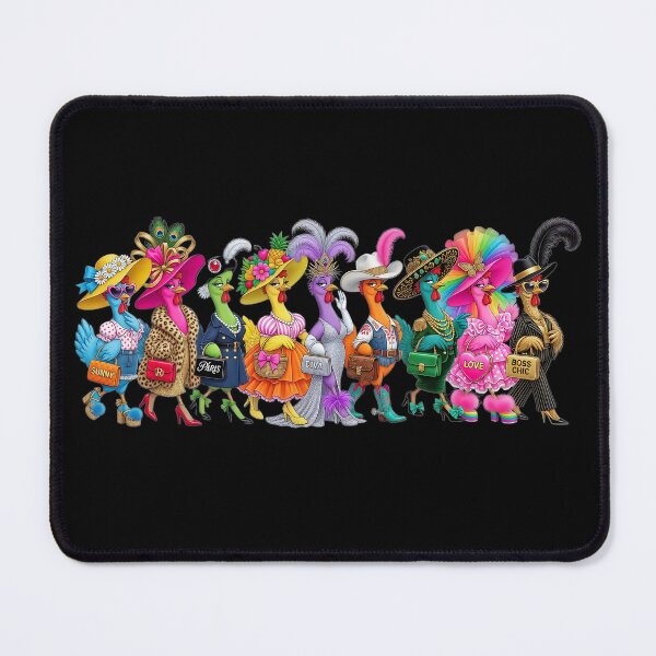Item preview, High Class Clucking Hens Coffee Mug – Funny Fashionista Chicken Ladies designed and sold by Classic Chaos Creations.