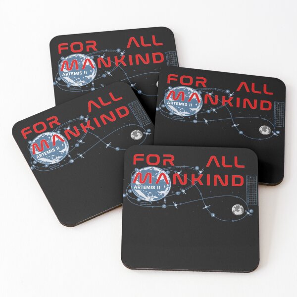 Item preview, For All Mankind_ Artemis II Mission Map designed and sold by unicorns-art.