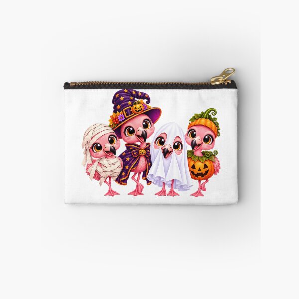 Item preview, Flamingo Pumpkin Halloween Flamingoes witch designed and sold by QuiteOrbit.