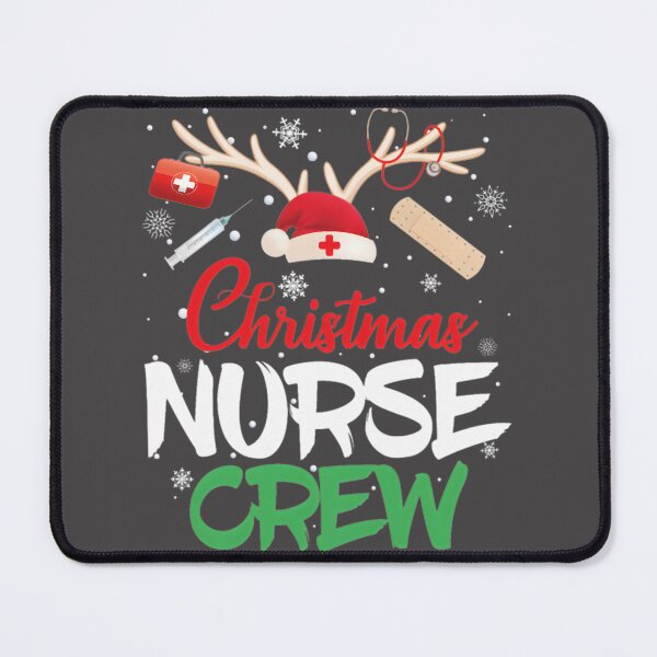 Item preview, Christmas Nurse Crew Funny Holiday Costume Design with Mask designed and sold by SykeOPathYT.