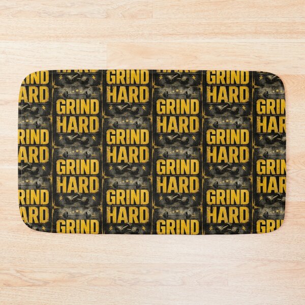 Item preview, Grind Hard Gym Motivation Weightlifting Workout designed and sold by creativerooney.