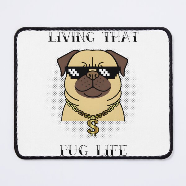 Item preview, Pug Life Cute Dog Illustration Funny Pet Lover Design designed and sold by TAREEART.