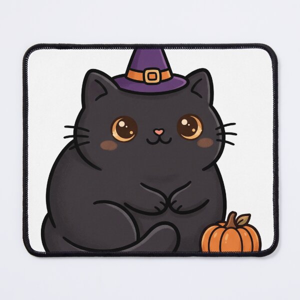 Item preview, Cute Black Cat Witch Hat Pumpkin Halloween designed and sold by DofinaSur.
