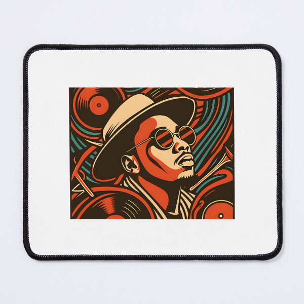 Item preview, Anderson .Paak Retro Music Style Design Featuring Vinyl Records and Funk Soul Vibes designed and sold by Barhooom.