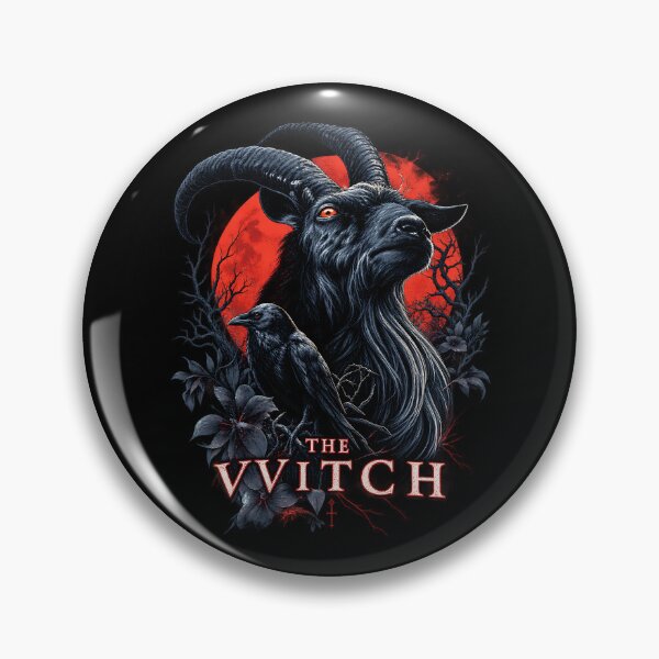Item preview, Gothic Goat Beneath the Red Moon The Witch designed and sold by unicorns-art.