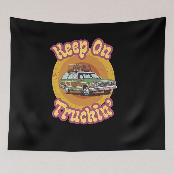 Item preview, Keep On Truckin Retro Station Wagon Woodie Design designed and sold by Oraast.