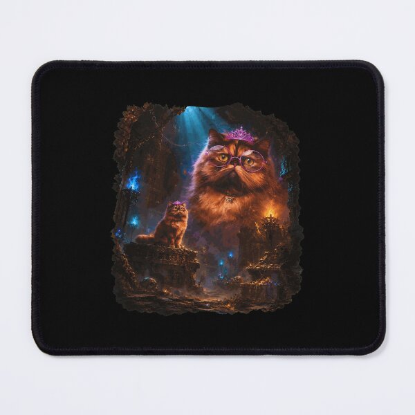 Item preview, Regal Cat Princess Crown Glasses Fantasy Art designed and sold by MichaelGa37542.