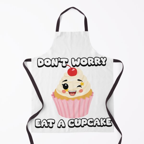 Item preview, Don't Worry, Eat a Cupcake designed and sold by ImaginARTDesign.