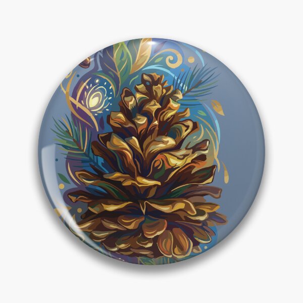 Item preview, Pine Cone Alone Colorful designed and sold by Azadi-Tree.