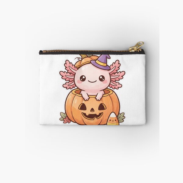 Item preview, Axolotl Witch Pumpkin Halloween Cute Kawaii designed and sold by DofinaSur.