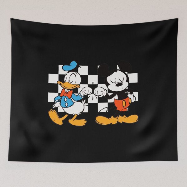 Item preview, Retro Mickey Donald Fist Bump Vintage Cartoon  designed and sold by BrianCook30380.