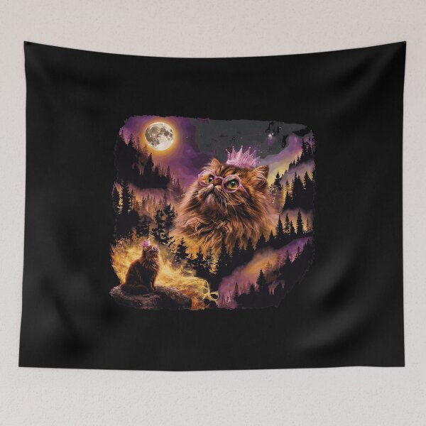 Item preview, Regal Cat Princess Night Forest Moon Fantasy  designed and sold by AndrewGon64544.