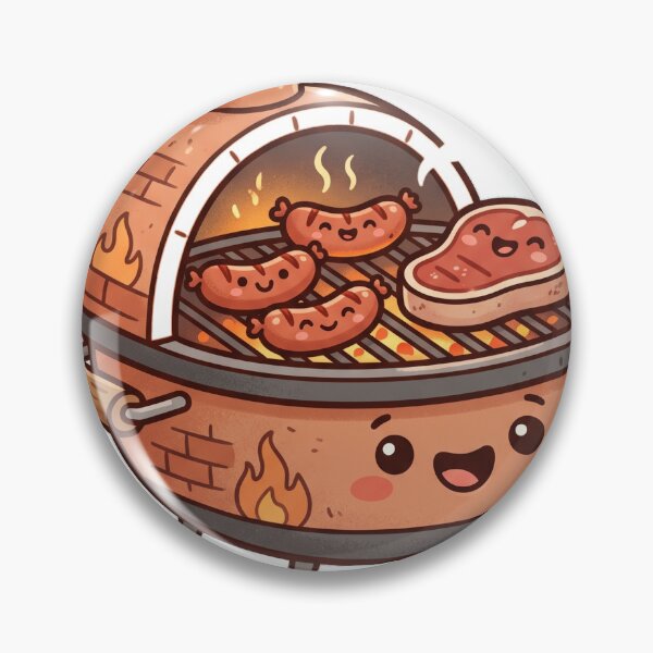 Item preview, Cute Kawaii BBQ Grill Argentinian Asado designed and sold by DofinaSur.