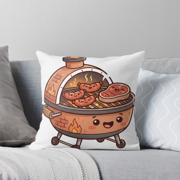 Item preview, Cute Kawaii BBQ Grill Argentinian Asado designed and sold by DofinaSur.