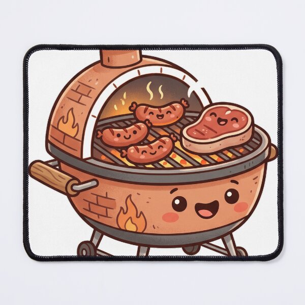 Item preview, Cute Kawaii BBQ Grill Argentinian Asado designed and sold by DofinaSur.