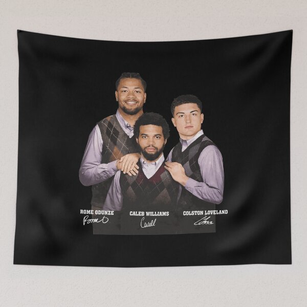 Item preview, Rome Odunze Caleb Williams Colston Loveland Vintage Photo designed and sold by AndrewGon64544.