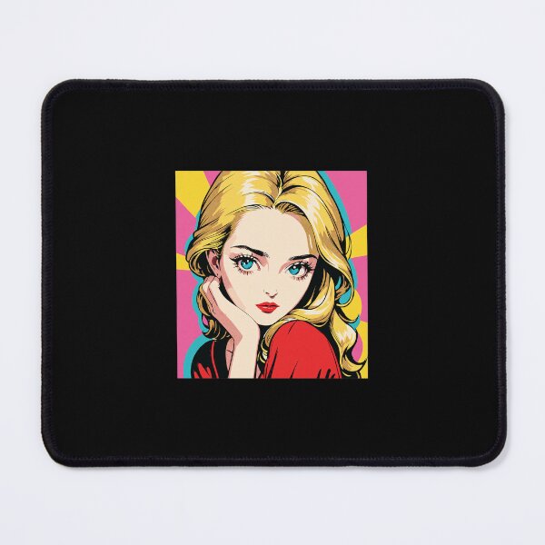 Item preview, Retro Anime Pop Art Blonde Beauty Portrait designed and sold by Oraast.