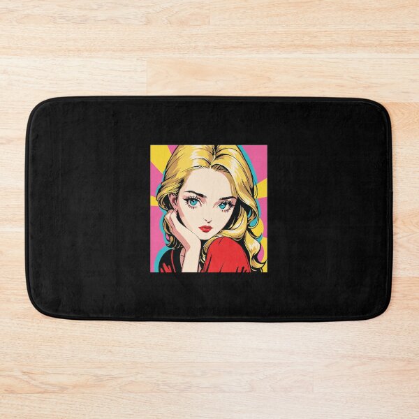 Item preview, Retro Anime Pop Art Blonde Beauty Portrait designed and sold by Oraast.