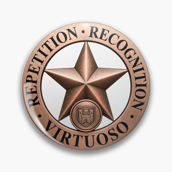 Item preview, Repetition Recognition Virtuoso Official Badge designed and sold by HeavyBalls.