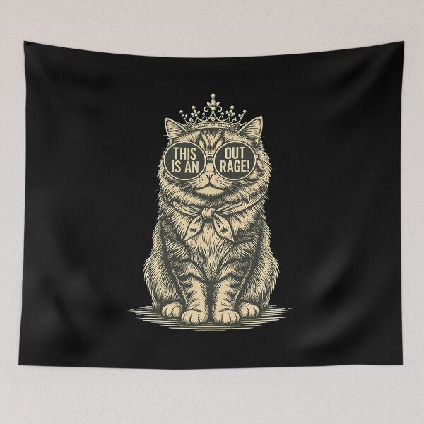 Item preview, Sassy Cat Crown Sunglasses Rage Retro  designed and sold by BrianCook30380.