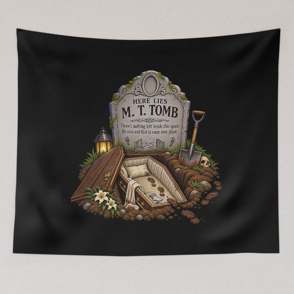 Item preview, ⚡HAUNTED TOMBSTONE COLLECTION - M.T. Tomb - dark version designed and sold by WheelieGdArt.