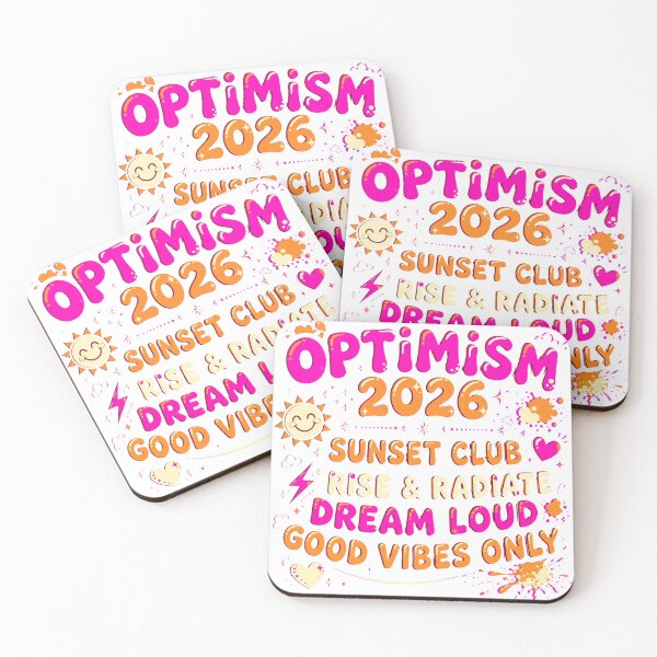 Item preview, ptimism 2026 Sunset Club Retro T-Shirt Graphic | Maximalism 2026 Summer PNG | Good Vibes Only designed and sold by Csaba1983.
