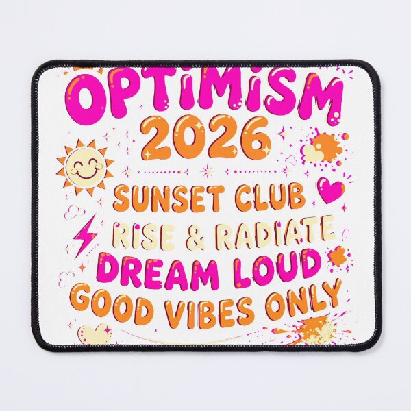Item preview, ptimism 2026 Sunset Club Retro T-Shirt Graphic | Maximalism 2026 Summer PNG | Good Vibes Only designed and sold by Csaba1983.