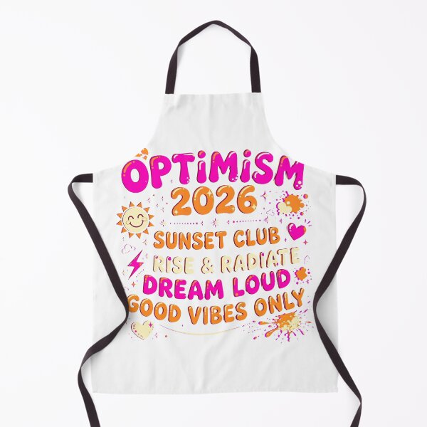 Item preview, ptimism 2026 Sunset Club Retro T-Shirt Graphic | Maximalism 2026 Summer PNG | Good Vibes Only designed and sold by Csaba1983.