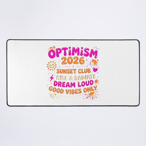 Item preview, ptimism 2026 Sunset Club Retro T-Shirt Graphic | Maximalism 2026 Summer PNG | Good Vibes Only designed and sold by Csaba1983.