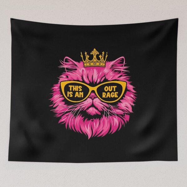 Item preview, Sassy Pink Cat Crown Sunglasses Outrage Queen designed and sold by JasonGrav33650.