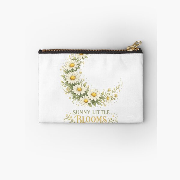 Item preview, Sunny Little Blooms Daisy Crescent Moon Cottagecore Floral Art Design designed and sold by inkoutninja.