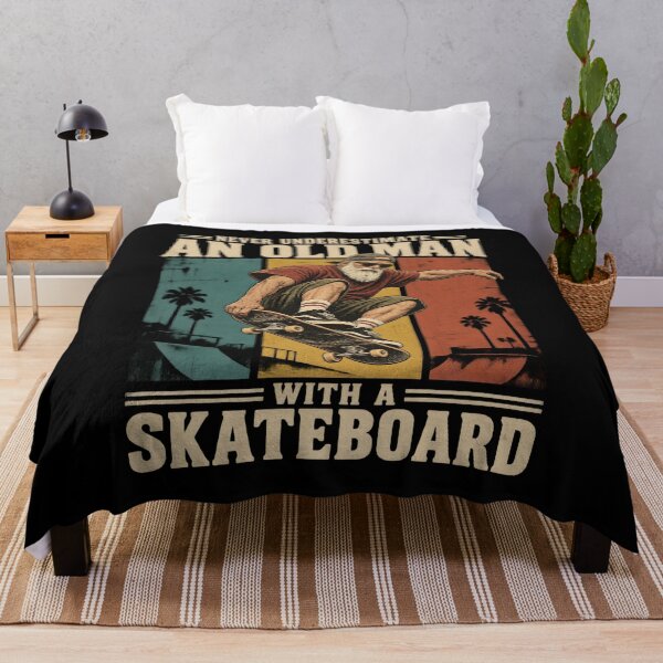 Item preview, Never Underestimate Old Man with A Skateboard designed and sold by a-turner-paint.