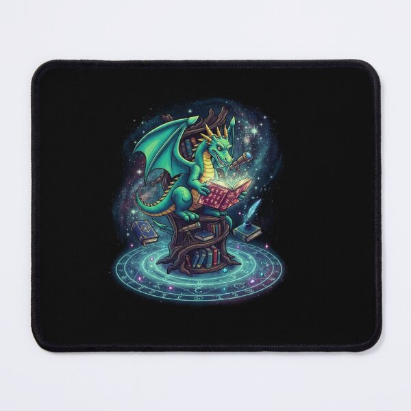 Item preview, Book Dragon Reading Magic Fantasy Book Lover Design designed and sold by Ostericaimusa.