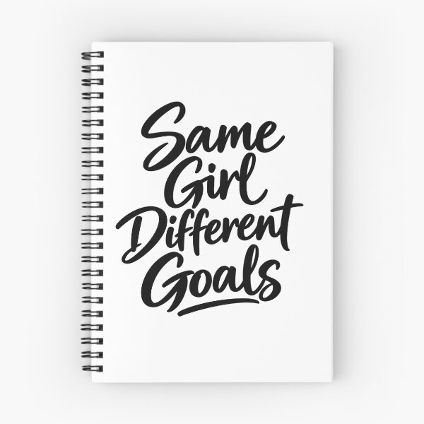 Item preview, Same Girl Different Goals – Motivational Quote designed and sold by TinyWeird.