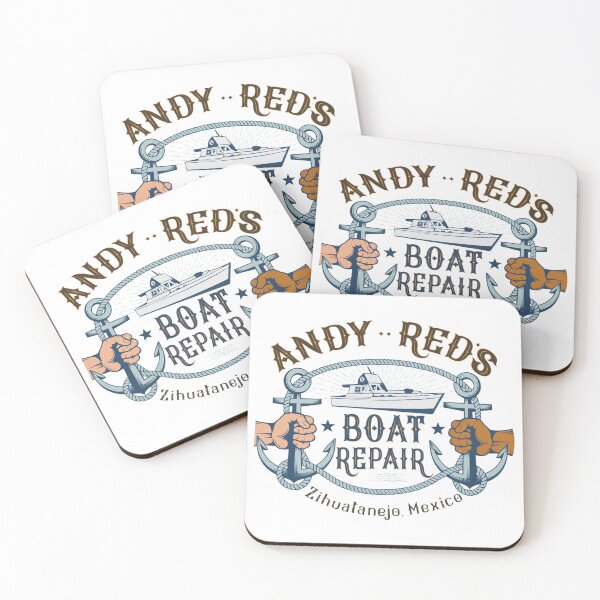 Item preview, Andy Reds Boat Repair Zihuatanejo Mexico Vintage Logo designed and sold by Oraast.