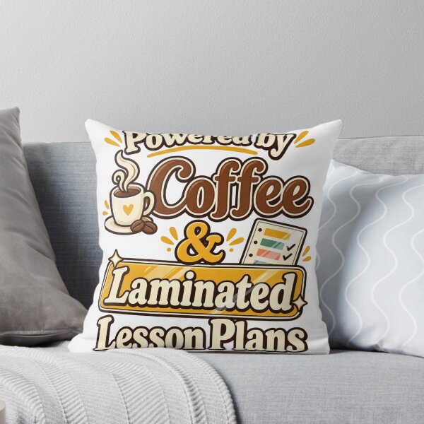 Item preview, Powered By Coffee and Laminated Lesson Plans Teacher Gift designed and sold by ys96.